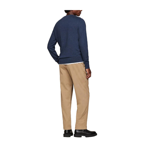 Tommy Hilfiger Pullover Maglia Uomo a girocollo in cotone Indaco A24 - TOMMY HILFIGERMW28046 - DVI - S - Francavilla Moda